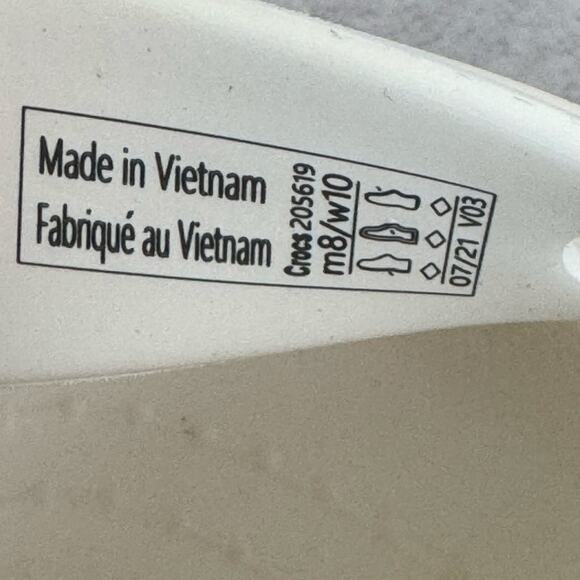 Crocs Sandals White Specialist Vent II 205619 Slip-On Clogs Womens 10 Mens 8 - Picture 12 of 13